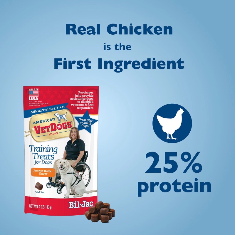 Unbranded (4 pack) VetDogs Veteran's K-9 Corps Training Treat for