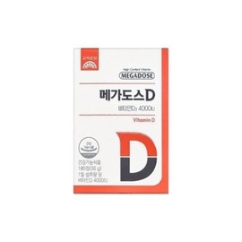 Korea Eundan Megadose D Vitamin D3 4000IU 200mg 180 tablets mjc / 고려은단 메가도스D 비타민D3 4000IU 200mg 180정mjc