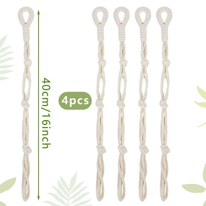 YQQKIRA520 Connectable Plant Hanging Extenders,Durable Rope Plant Hanger Extender for