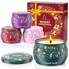 THAUSDAS Scented Candles Gift Set: 4 Pack 4.4 oz Aromatherapy