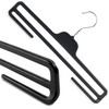 Hangerworld 10 Black Strong Plastic Trouser Bar Hangers 34cm Coat