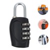 TEHAUX 2pcs Combination Luggage Locks Durable Travel Suitcase Padlocks with