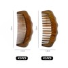 Pack of 2 Sandalwood Combs, Handmade Sandalwood Comb, Antistatic Wooden