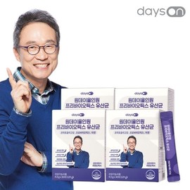 NS Home Shopping [데이즈온] 원데이 올인원 프리바이오틱스 유산균 4박스[35312943] [Days On] One-Day All-in-One Prebiotic Probiotics 4 Boxes