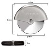 Love-KANKEI Pizza Cutter, For Home, Office, Camping, Rotating, Durable, Compact