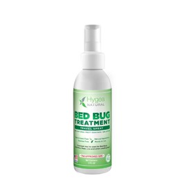 Hygea Natural Lice, Mite, and Bed Bug Natural Travel Spray - TSA Approved size – Child & Pet Friendly – Immediate results – Stain & Odor Free, For Hotels, Suitcase, Backpack, Shoes, Bed Bug Spray(3oz)