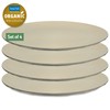 Club Plate L Flat Plates Set of 4 Natural Desert