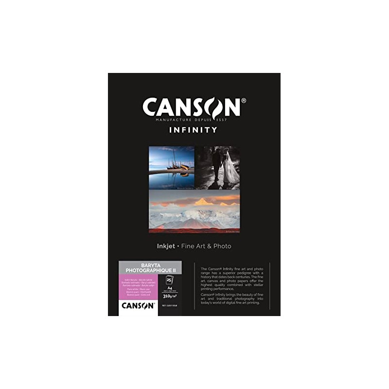 CANSON Infinity Baryta Photography II 310, C400110548, Digital Fine Art