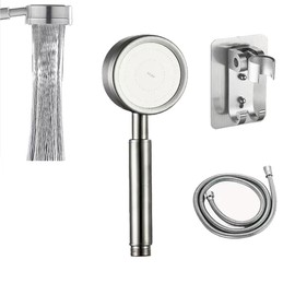 Ahgnhjh High Pressure Shower head with Handheld,Stainless Steel Single Mode shower head High Flow Hand Held Hydro Rain Showerhead with Stainless Steel Hose and Adjustable Bracket