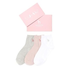 Hazzys (대구신세계)여성 발목양말 3종세트(HISS5E200WT) (Daegu Shinsegae) Women's Ankle Socks 3-Piece Set (HISS5E200WT)
