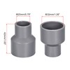 sourcing map PVC Reducing Coupling Hub for Hub DWV Pipe