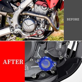 CRF250R CRF450L Oil Filter Cover Cap Trim Compatible with CRF 250R CRF450X CRF250RX 450RX CRF 450L CRF450RL Accessories (Blue)