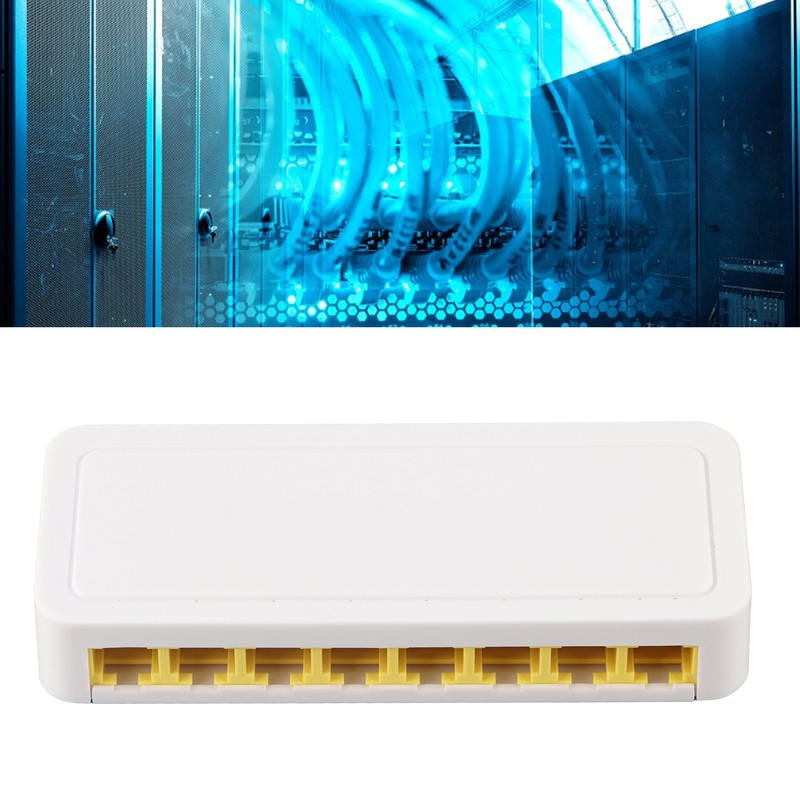 8 Port Ethernet Switch Professional Silent Operation Plug and Play