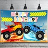 Monster Truck Birthday Backdrop 5x3 feet