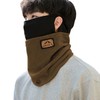 Neck Warmer Mask Earhole Outdoor Ear-Hook Neck Gaiter Women's Grey