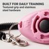 2Pcs Pink Dog Clicker for Training Easy to Use with