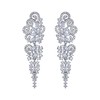 EVER FAITH Crystal Earrings Wedding Party Bohemia Art Deco Cluster