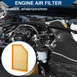 Hihaha Car Engine Air Filter No.30748212 for Volvo S60 2015-2016 L4 2.0L Long Life Filter Element Air Cleaner 1 Pcs