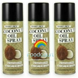 Trader Joe's 3 Jars Trader Joe's Coconut Oil Cooking Spray Non Stick 5 oz Each Jar