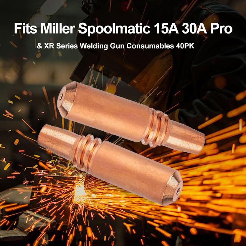 40PK Contact Tips 206187 .040" - .035AL for Miller Spool
