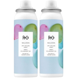 R+Co Balloon Dry Volume Spray Travel | Lightweight, Long Lasting Volume + Touchable Texture | Vegan + Cruelty-Free | 2 Oz (Pack of 2)