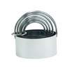 Round Biscuit Cutters with Handle,5 PCS Set Stainless Steel Circle