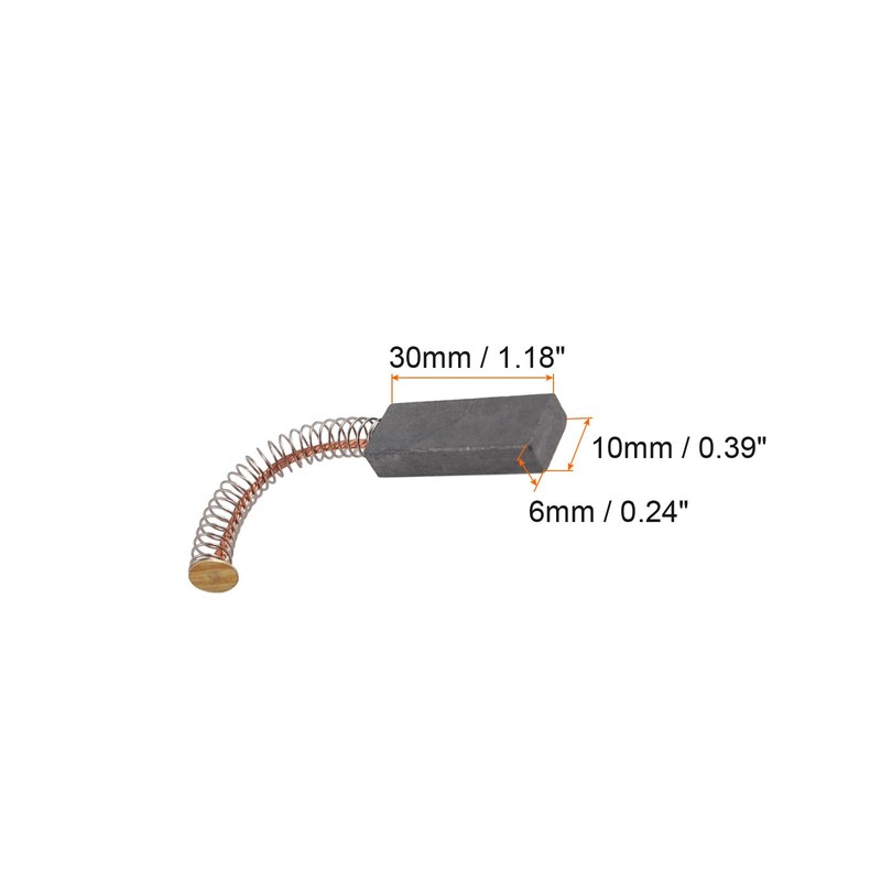 Rebower Carbon Brush [For Power Motor] - 6mmx10mmx30mm/Black
