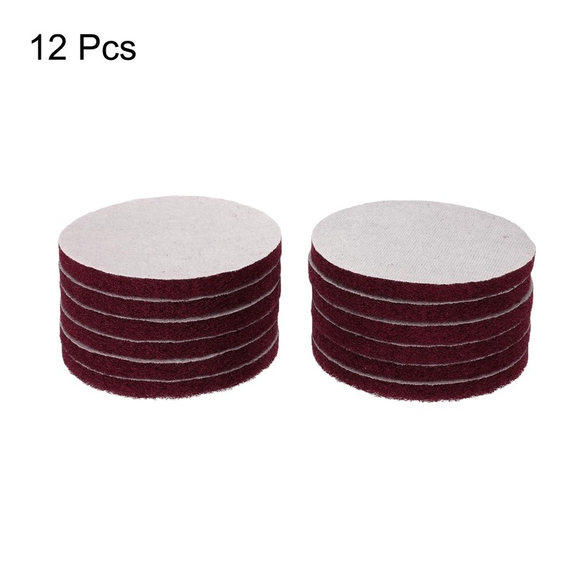 sourcing map 12pcs Scrubber Scouring Pads 400 Grits 5 Inch