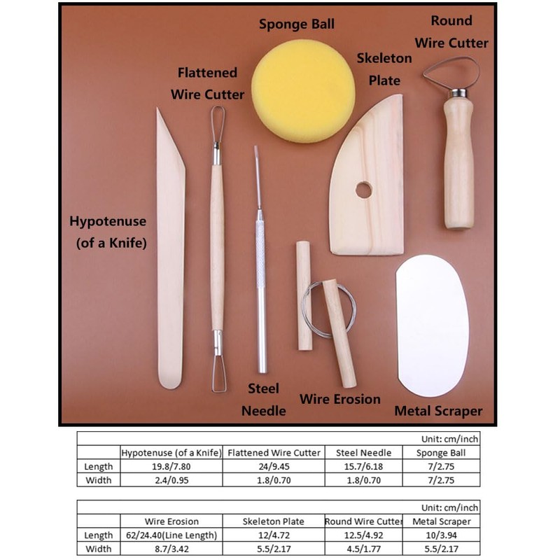 42-Piece Polymer Clay Tool Set, Clay Modelling Tools, Tools for