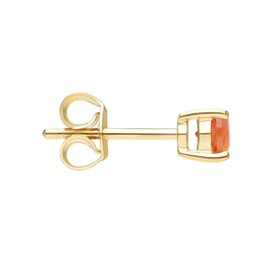Ivy Gems 9ct Yellow Gold Fire Opal Stud Earrings