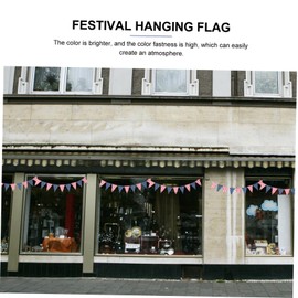 MERRYHAPY 1Pc Independence Day Decorative Hanging Banner Reusable Festival Flag for Indoor and Outdoor Party Adornment for School Bar and Home Decor National Day Celebrations
