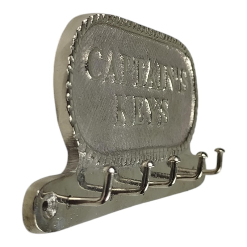 FTWDesign Captains Keys Key Holder with 5 Hooks - Maritime