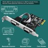 LinksTek 2-Port PCI Express RS-232 DB9 Serial Port Card for