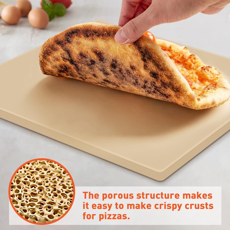 Arcedo Pizza Stone for Oven and Grill 15 x 12
