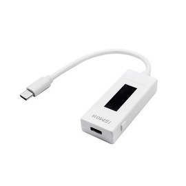 waves USB Type-C Tester 4-30V Current Voltage Checker (White)