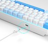 MageGee Portable 60% Mechanical Gaming Keyboard, MK-Box LED Backlit Compact