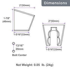 Hand Shower Bracket with Two Slot, Aomasi Bathroom Shower Head Hose Hanger Sprayer Handle Holder Wall Mount Chrome