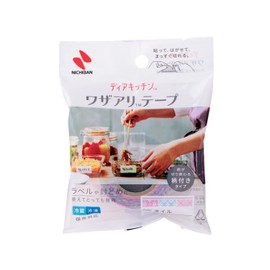 Nichiban DK-WAN25D2 DK-WAN25D2 Deer Kitchen Wazaari Tape, Patterned Type, Tile, 1.0 inches (25 mm x 6 m), Cut by Hand, Food Storage Labels, Stickers, Kitchen Tape, Seal, Date, Shelf Life, Freezer