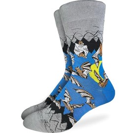 Good Luck Sock Men's Bats Socks, Adult, Shoe Size 7-12