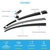Mehr Wiper Blade Flat Front Kit Fits: Volkswagen Golf Plus