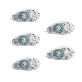 Tombow PN-MASG01TU-5P Tape Glue Pit Air Botanical Pattern, Main Unit, Width 0.3 inches (8.4 mm) x 6.3 ft (16 m), Pack of 5