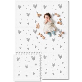 Baby Foam Play Mat, Play Mat for Indoor and Outdoor，Love