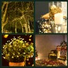 2Pack Outdoor Fairy Lights Battery Operated,10Feet 100LED Green Copper Wire