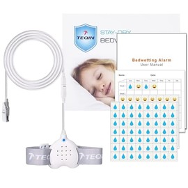 Bed Wetting Alarm for Boys, Girls & Older Kids for Potty Training, Stop Bedwetting with Night Guard Protection,Heart-Shaped,UBS Rechargeable（Yellow）