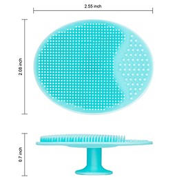 JEXCULL - Juego de 4 cepillos de limpieza facial de silicona suave, exfoliante facial para puntos negros, acné, almohadilla para poros de cuna, cepillo para limpieza profunda de la piel