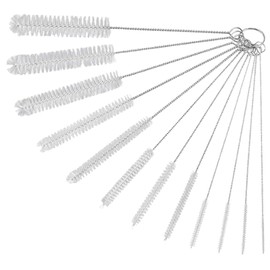 Brush, Straw Brush, Tube Brush, For Drinking Straws & Hoses, Baby Bottle Brush, Narrow Bottle Brush, Crevice Brush, Cleaning Brush, Cleaning Brush, Stainless Steel, Long Type, Extra Fine, Nylon, Free