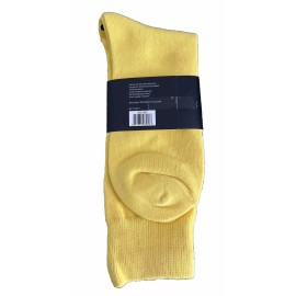 FineFit Cotton Comfort Sock Size 10-13 Yellow