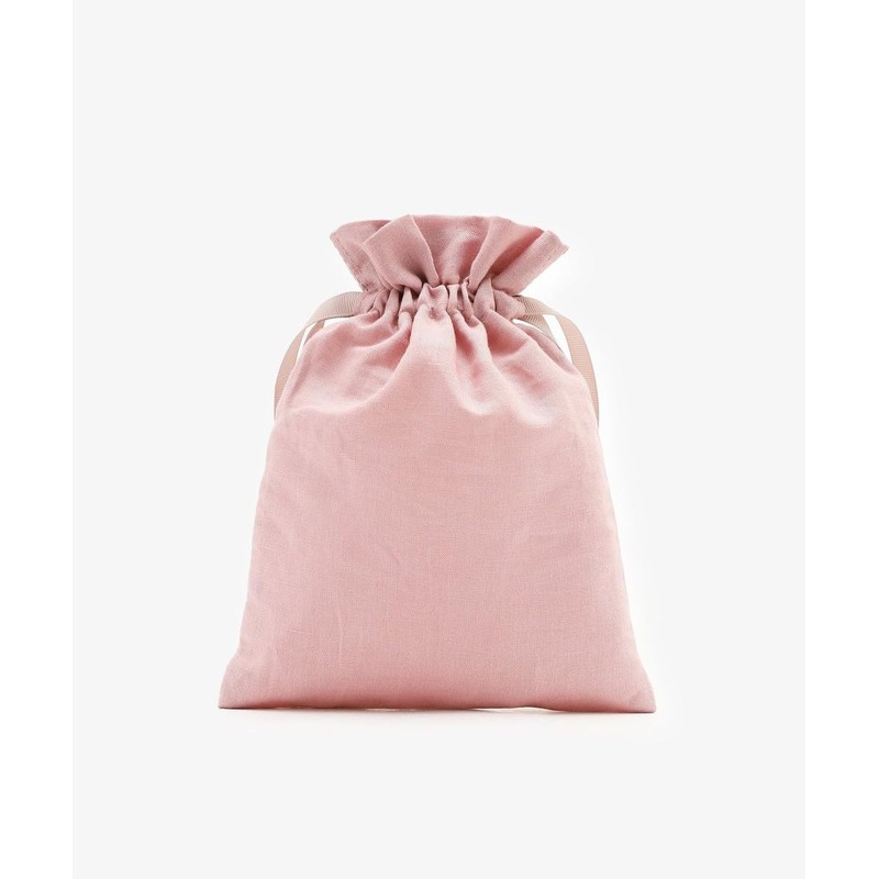 Afternoon Tea Living Pouch, JK04 Floral Words Drawstring Pouch, M/Tulip,