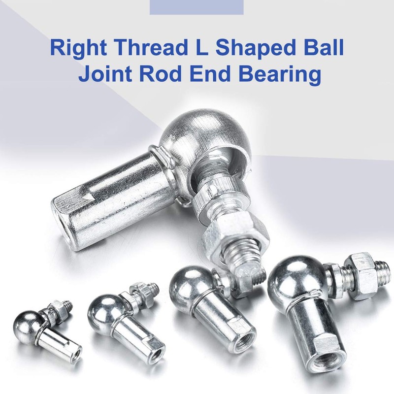 Atoplee 2 Pcs CS10 L Shape Ball Bearing Joint Bearing