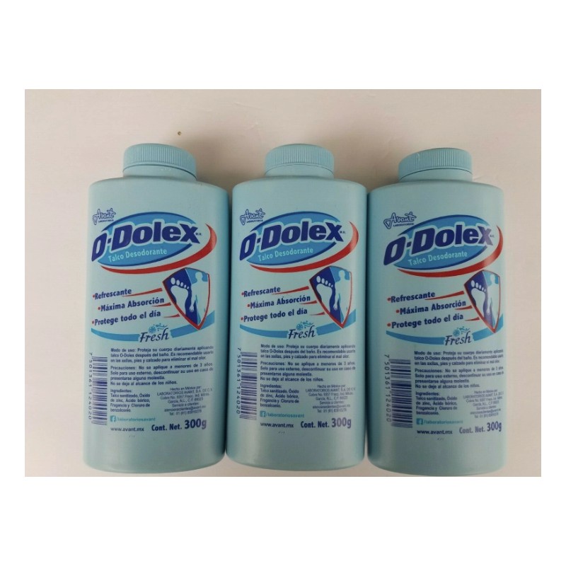 3 Avant Odolex Fresh Deodorant Talcum Powder 10.58 oz each